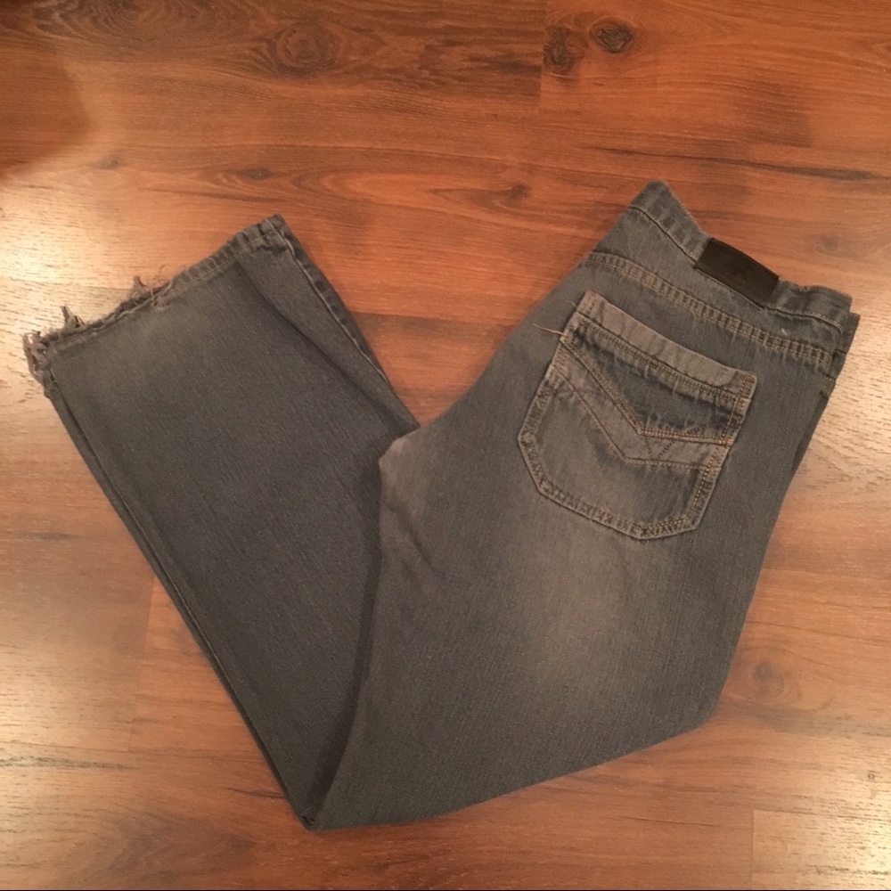 R Brand distressed Jeans